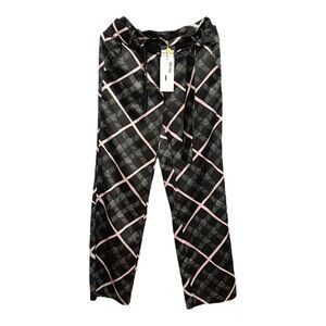 C022 - Wom & Now Barcelona NWT Geometric Patterned Pants with Belt